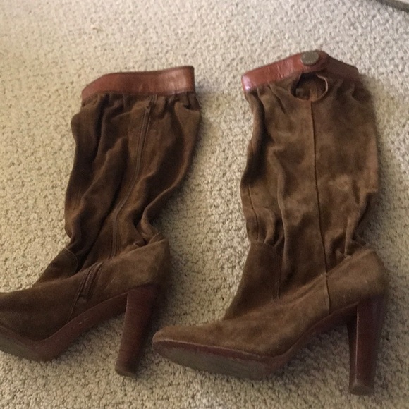 Michael Kors size 8 camel slouch boots - Picture 2 of 4